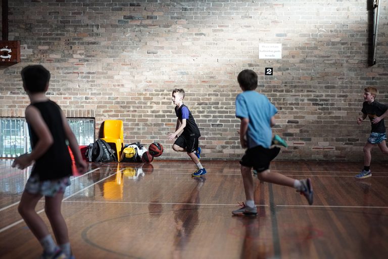 Basketball Training session with Under 16's kids
